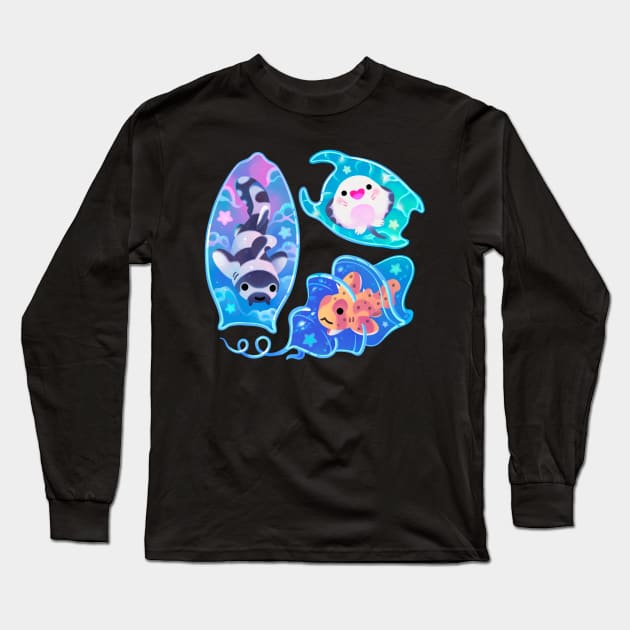 Mermaid's purse (shark egg) Long Sleeve T-Shirt by pikaole